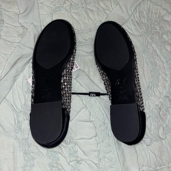 Zara Rhinestone Flats - Picture 2 of 2